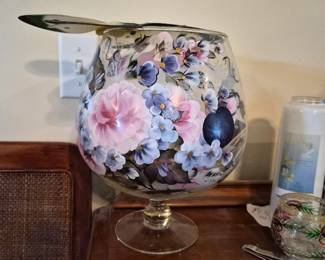 handpainted vase