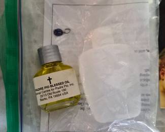 blessed oil and holy water
