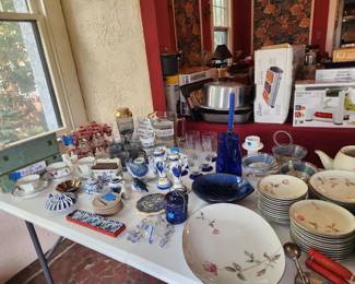 Blue and White items and China
