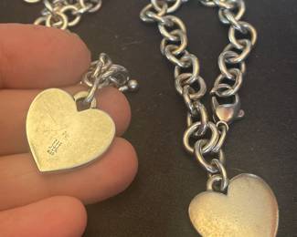james avery sterling bracelet HEART NECKLACE - RETIRED I THINK