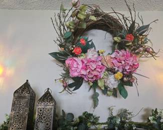 Lanterns, Silk Garlands, Wreath