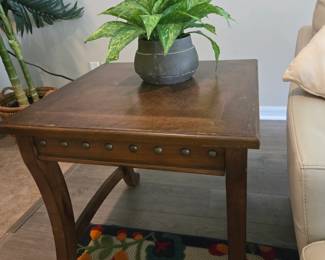 End Table with Stud Accent