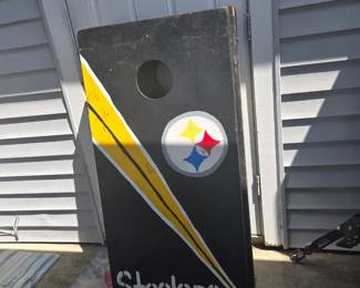 Corn Hole Game...Go Steelers! No bean bags!
