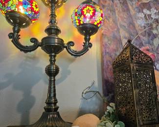 Morrocan Style Mantle Lamps (2 Available) Lantern