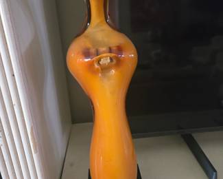 Solid Glass Statue. Believe it to be Abstract Angel