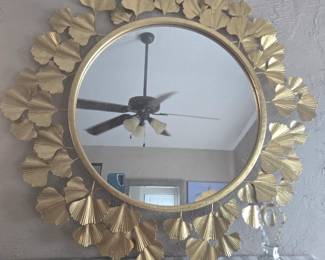 Metal Gold Tone Mirror