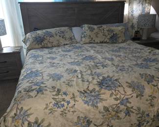 King Bed Mattress Set & Headboard. Sold Separately