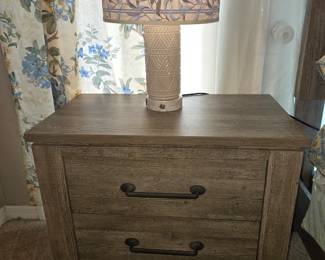 Night Stand (2 Available & 2 Lamps Available.) Touch button to operate Lamp & they have 2 USB plug in's on the base of lamp