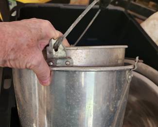 Vintage milking pails