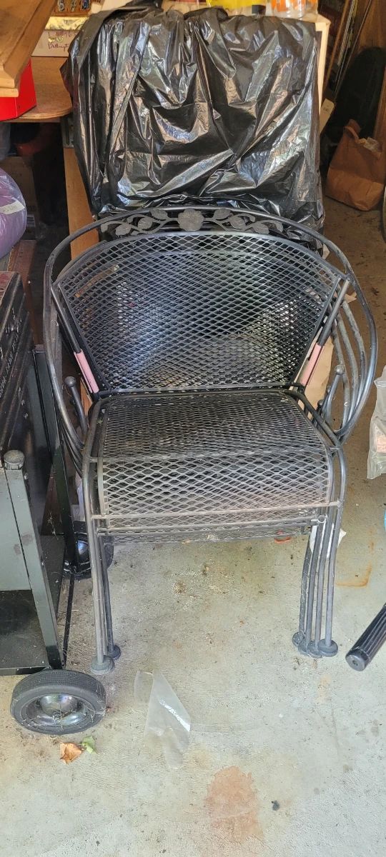 Wrought iron patio furniture