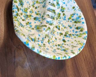 Midcentury modern splatter pattern ashtray