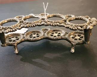 Antique ornate vanity lipstick holder