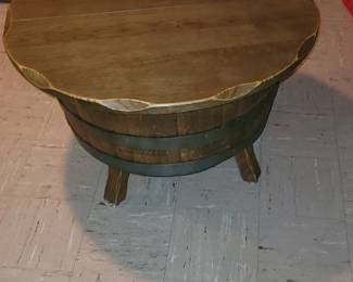 Swivel Barrel coffee table