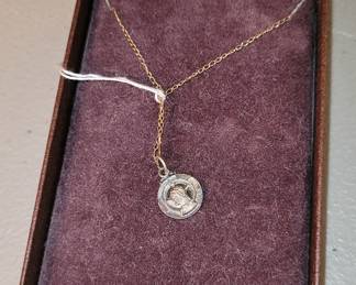 Hayward Sterling religious metal Presbyterian necklace