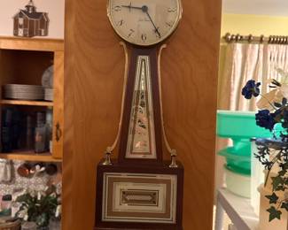 Vintage Seth Thomas banjo wall clock