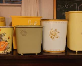 Vintage waste baskets