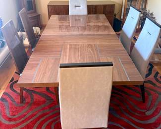 • ALF Italia “Memphis” nine-piece dining set