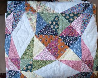 Close up of quilt