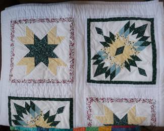 52"x39" hand stitched quilt
