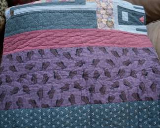 Close up of quilt