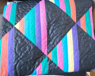 Close up of quilt