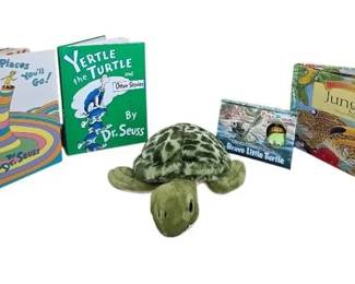 Sea Turtle Stuffy And Books To Snuggle With
