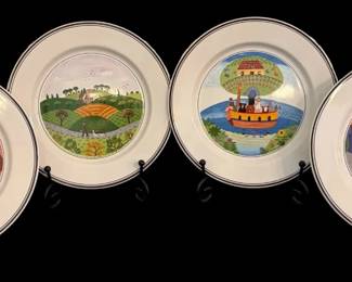 Villeroy Boch Set Of 4 Design Naif Salad Plates