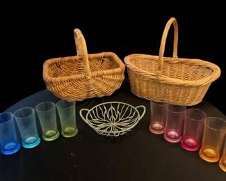 Easter Baskets Complimentary Colorful Plastic Cups
