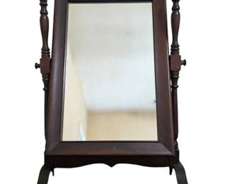 Vintage Wooden Swivel Dressing Table Mirror