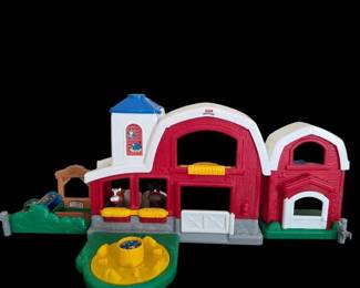 Fisher Price Little Animal Farm With Cow And Horse