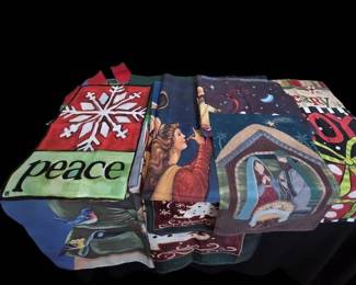 Christmas And Winter Flags, Full Size And Garden Size