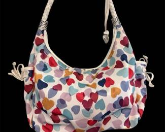 Brighton Multicolor Heart Print Shoulder Bag