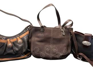 3 Brown Black Brighton Purses
