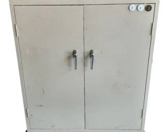 Metal DoubleDoor Rolling Storage Shop Cabinet