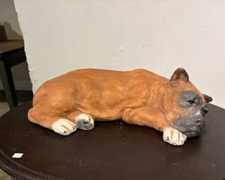 Cast Plaster Dog