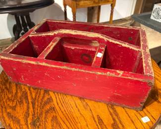 Painted Wooden Tote
