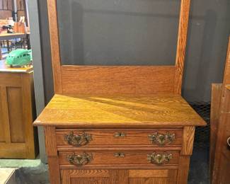 Oak Dresser w/ Towel Bar