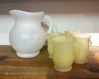 Kool Aid Pitcher and Set of 4 Cups
