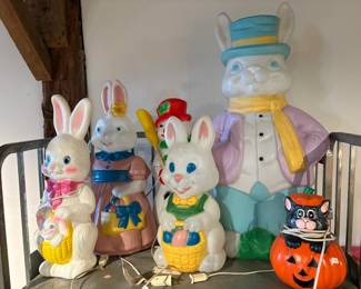 Collection of Blow Molds (except for Jack-O-Lantern)