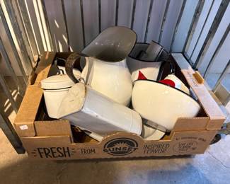 Large Lot of Enamelware