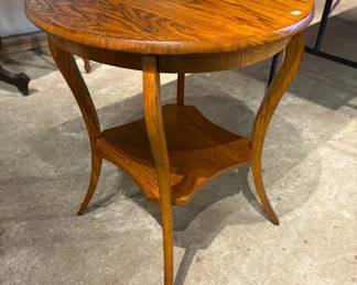 Circular Oval Wooden Stand