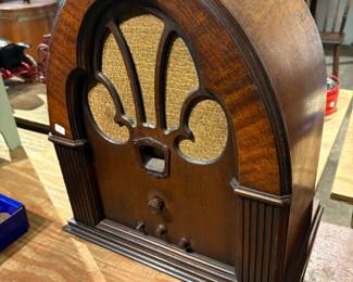 Vintage Wooden Radio