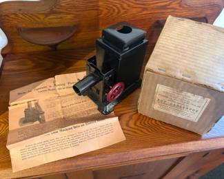 Antique Metal Projector w/ Instructions & Box