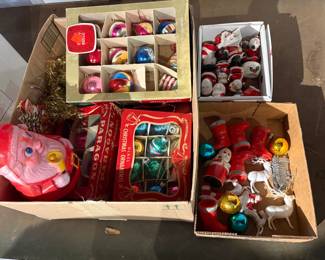 Collection of Vintage Christmas Ornaments