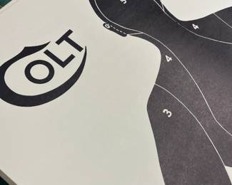 Lot of 20 vintage Colt 50-Foot Silhouette shooting targets.