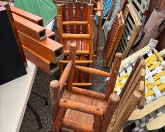 rustic cedar chairs