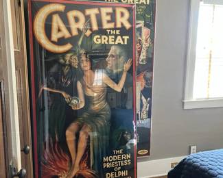 Vintage Carter the Great Three-Sheet Magician Posters