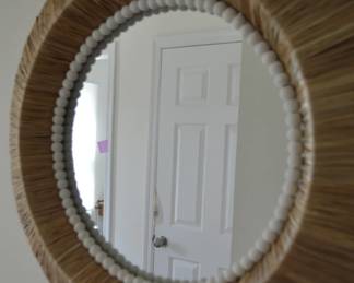 Raffia Mirror