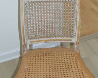 vintage white wash rocking chair