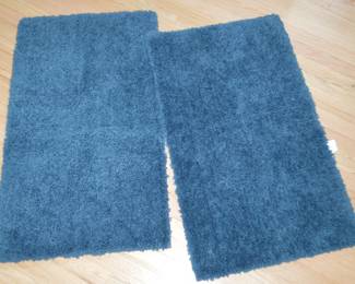 Navy bath rugs